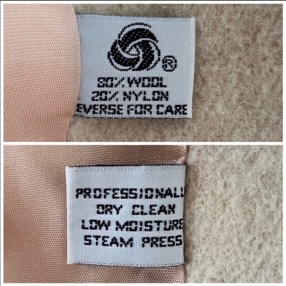 Vintage Herman Kay Cream Wool Blend Coat – Classic Button Front – Made in USA - Picture 8 of 14